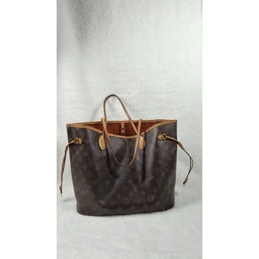 Louis Vuitton Neverfull Monogram Tote MM Brown Canvas